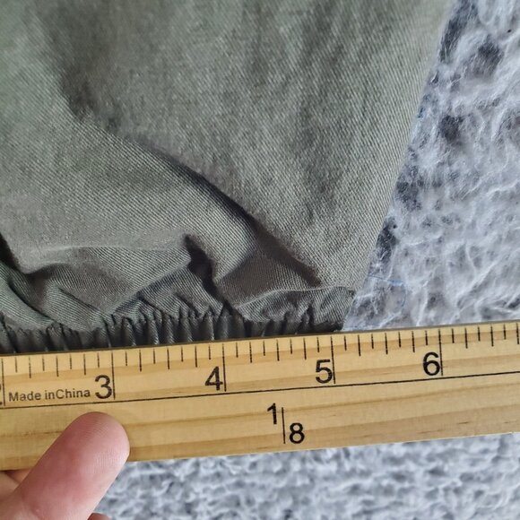 Gap Pants Womens Medium Moss Green Woven Elastic Cuffs Drawstring Jogger - Picture 8 of 10